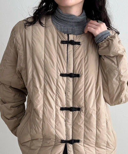 【TAION】可雙面穿中式盤扣內膽羽絨服