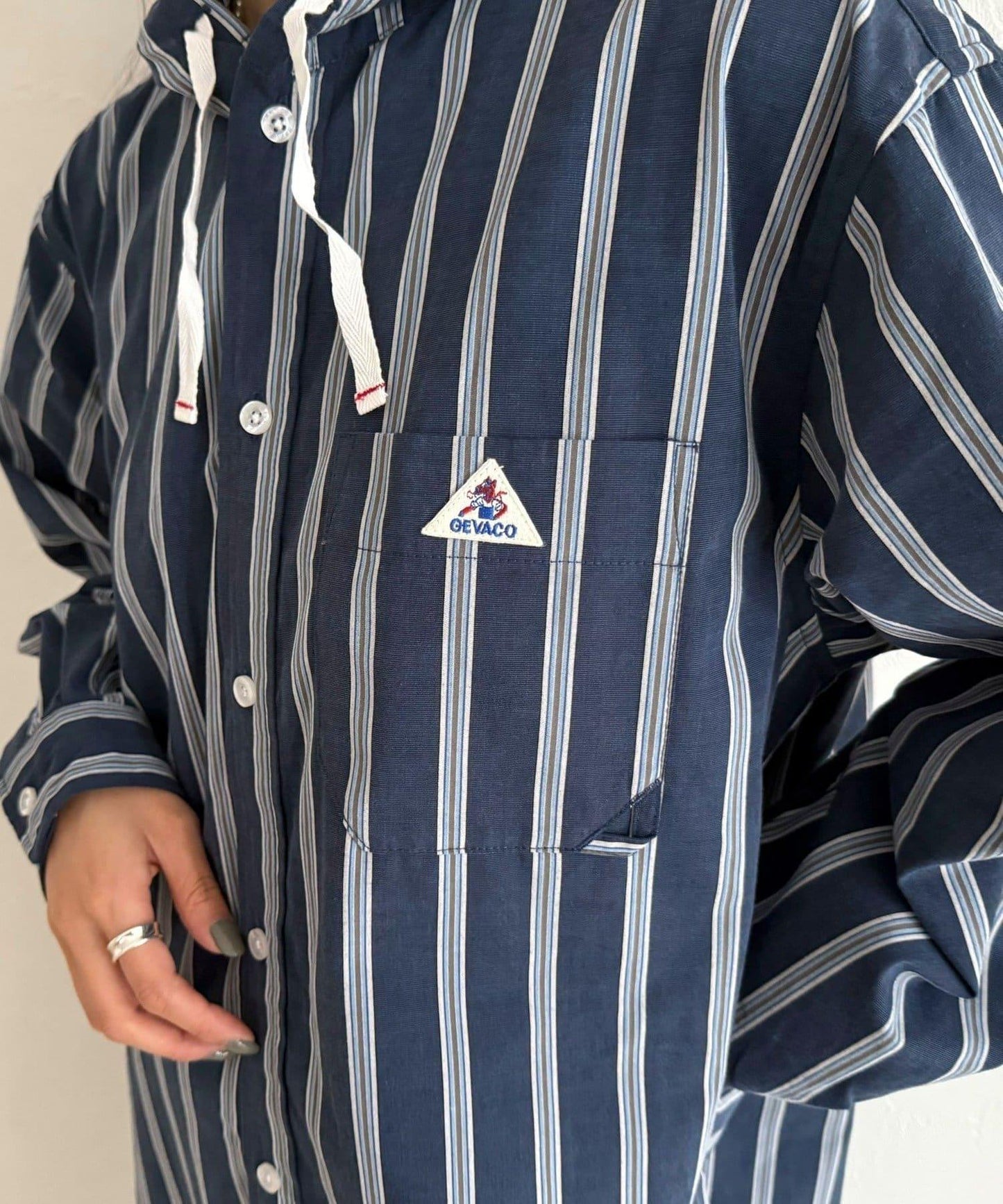 【GEVACO/ゲバコ】連帽襯衫連衣裙