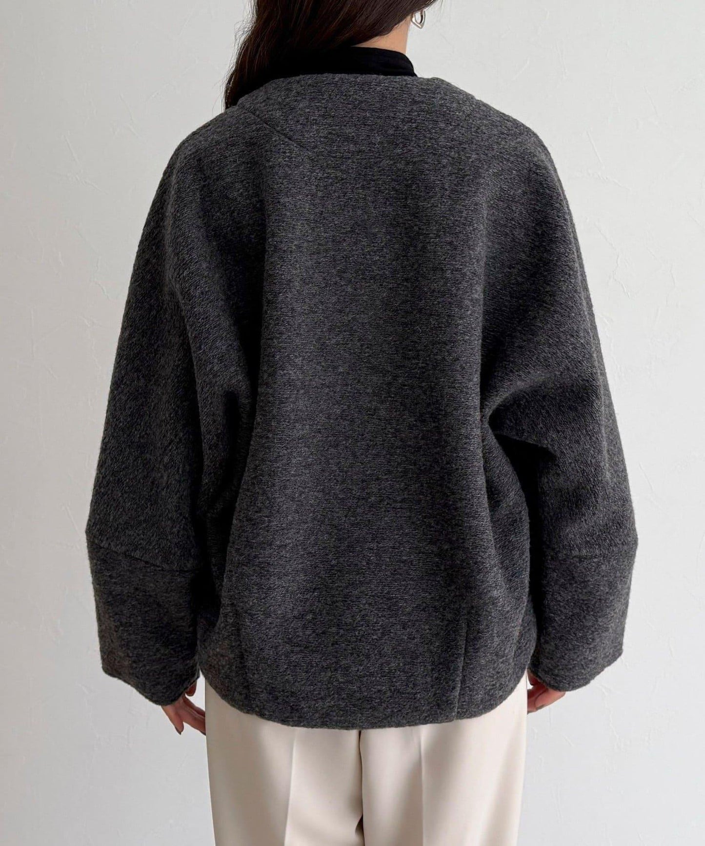 意大利風格輕盈無領夾克