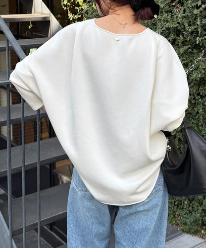 波紋針織拼接套頭衫/可成套搭配