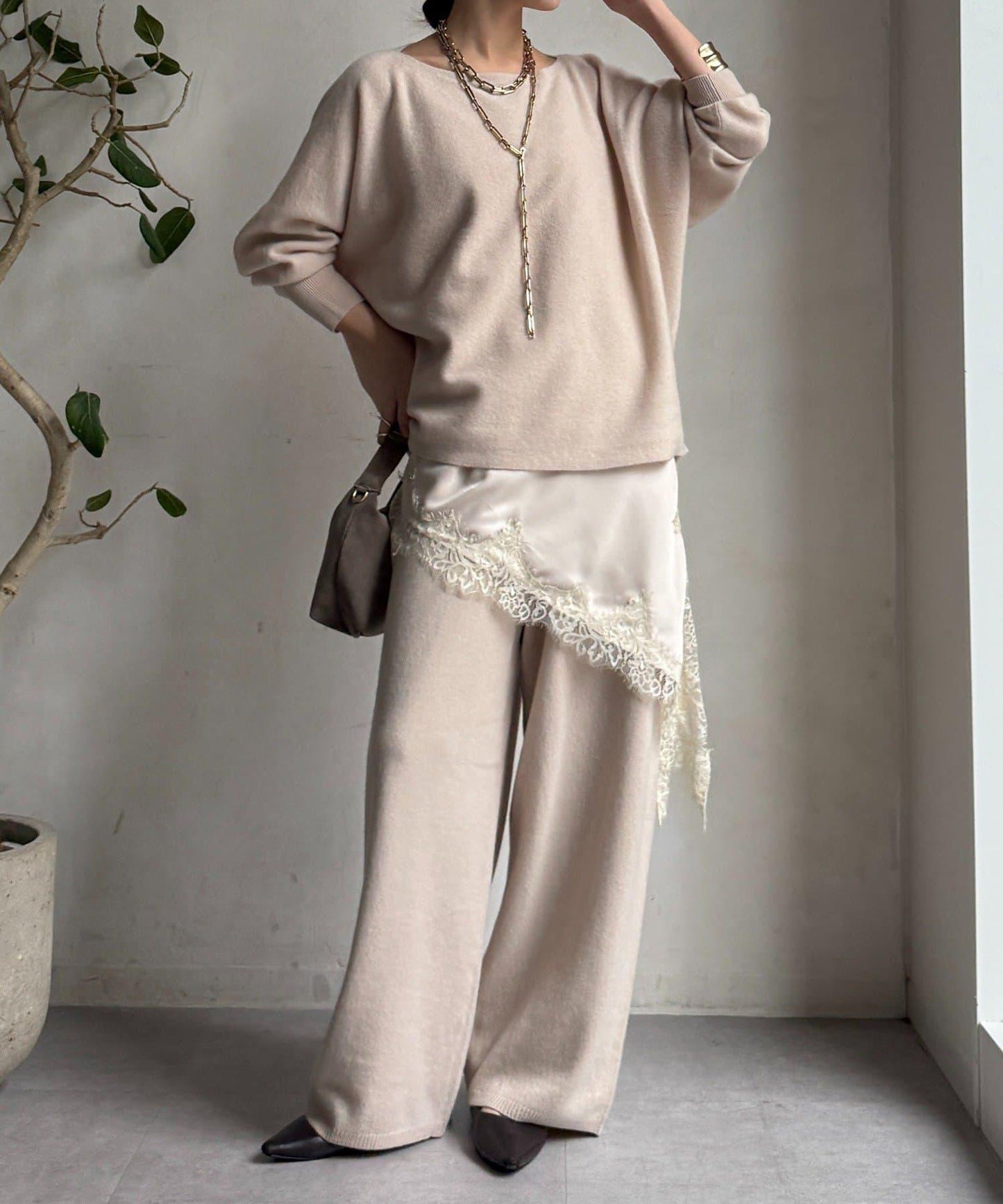 100%美利奴羊毛針織褲