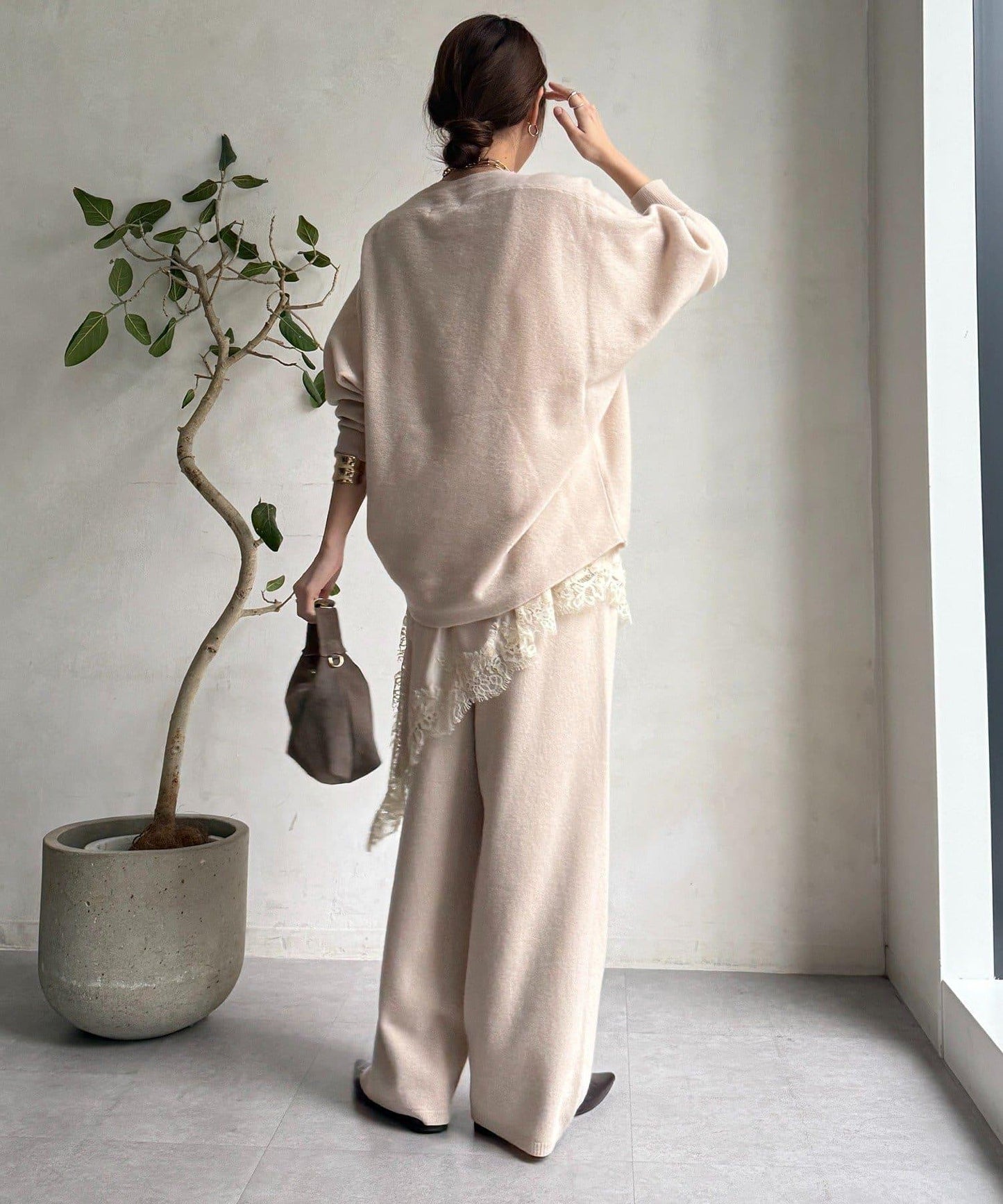 100%美利奴羊毛針織褲