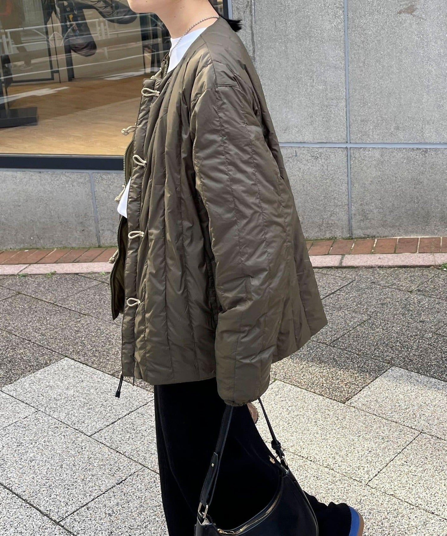 【TAION】可雙面穿中式盤扣內膽羽絨服