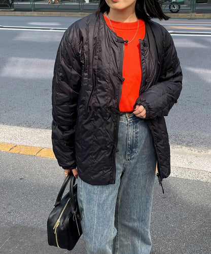 【TAION】可雙面穿中式盤扣內膽羽絨服