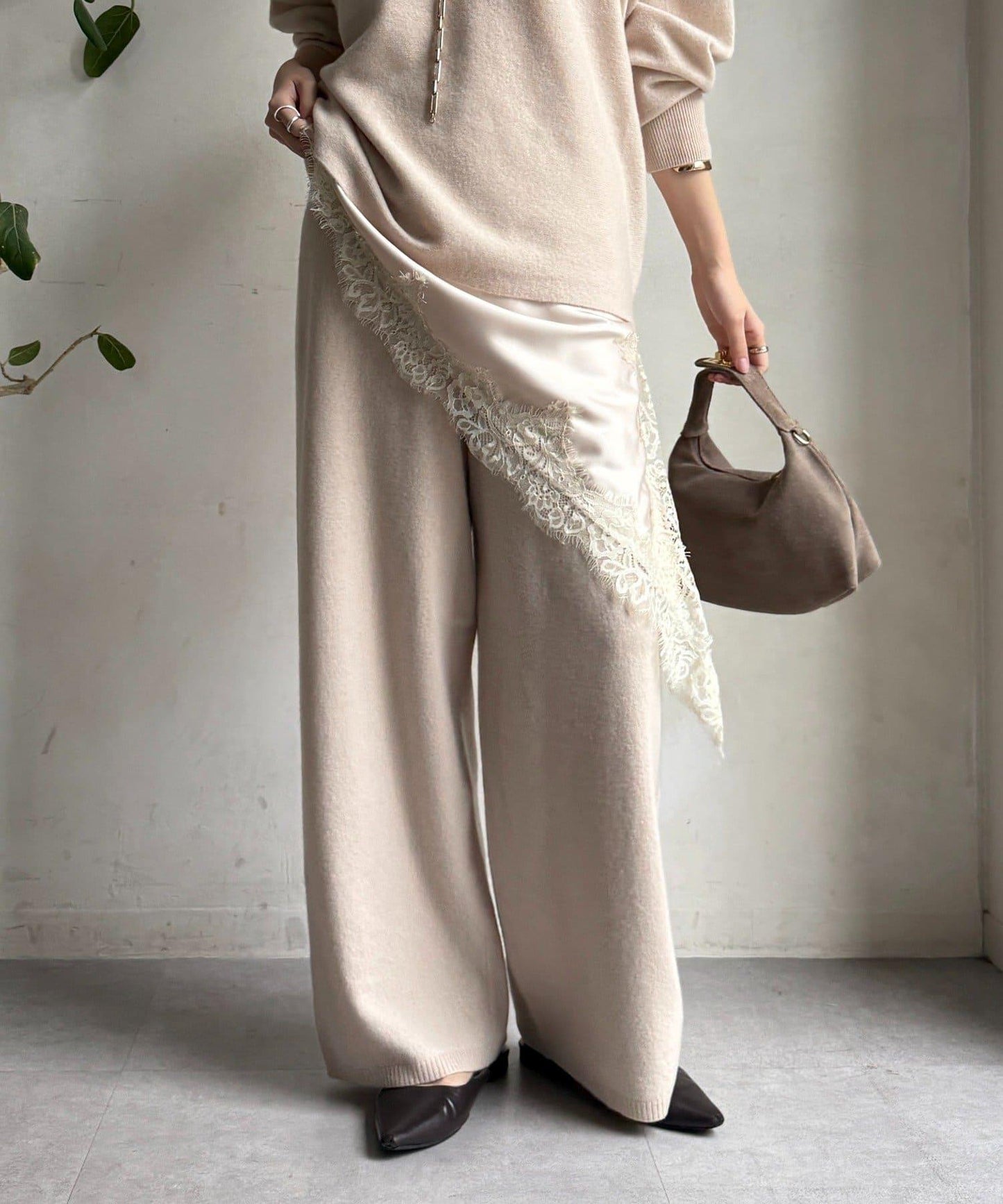 100%美利奴羊毛針織褲