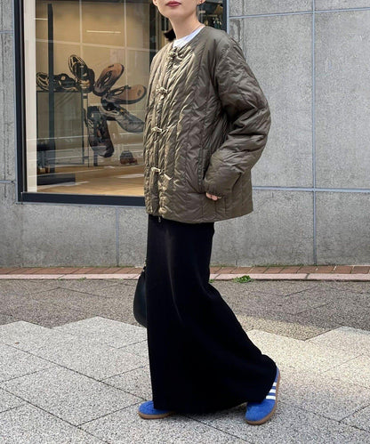 【TAION】可雙面穿中式盤扣內膽羽絨服