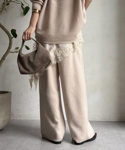 100%美利奴羊毛針織褲