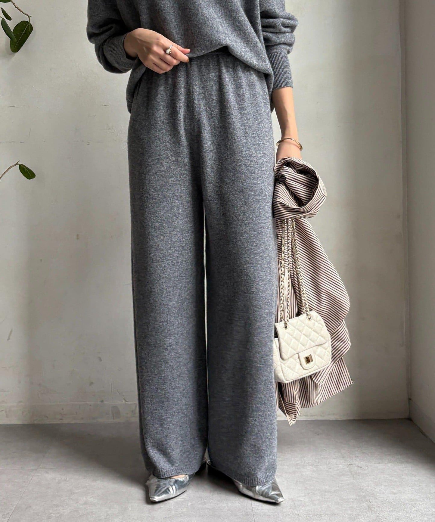 100%美利奴羊毛針織褲