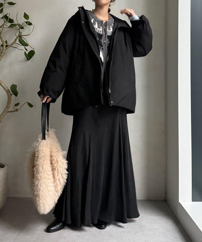 薄膜塔夫綢連帽羽絨服