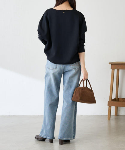 波紋針織拼接套頭衫/可成套搭配