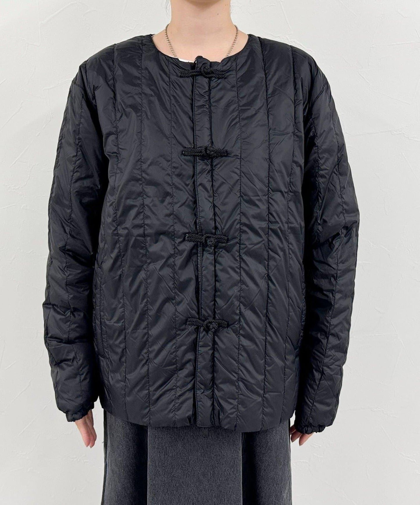 【TAION】可雙面穿中式盤扣內膽羽絨服