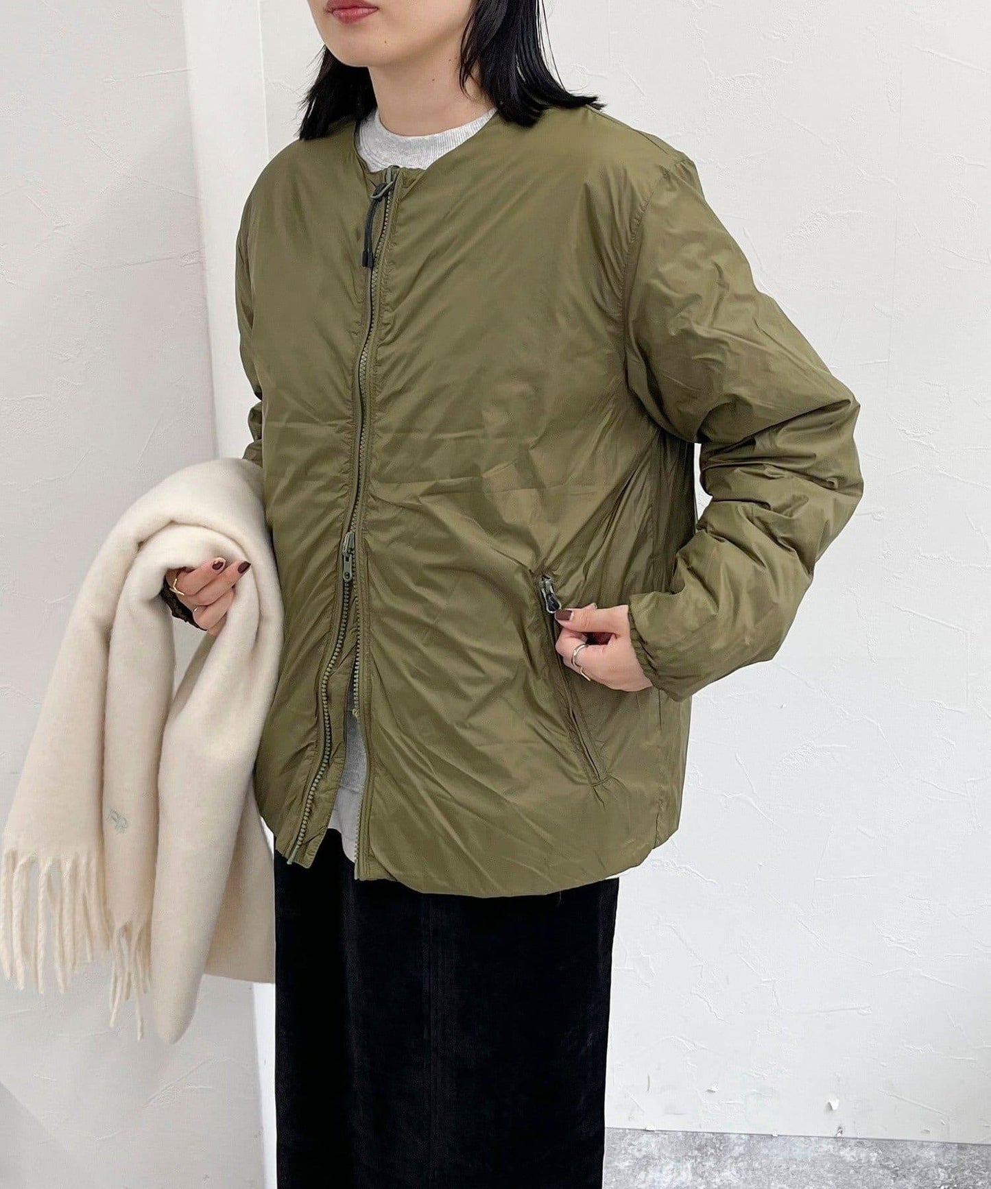 【TAION】可雙面穿中式盤扣內膽羽絨服