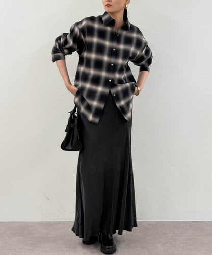 基礎漸變格紋襯衫