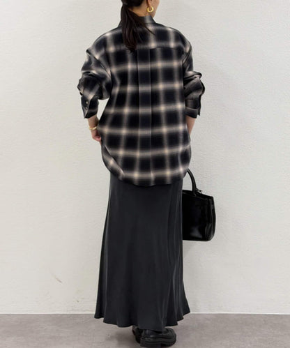 基礎漸變格紋襯衫