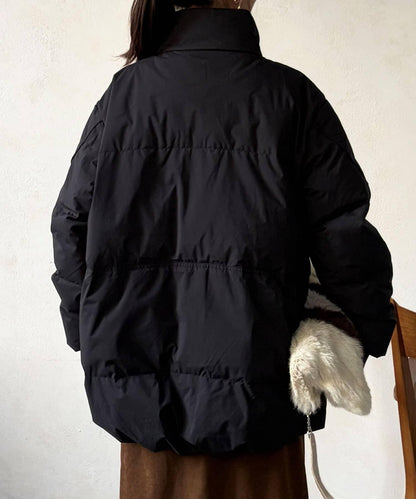 高領中款羽絨服