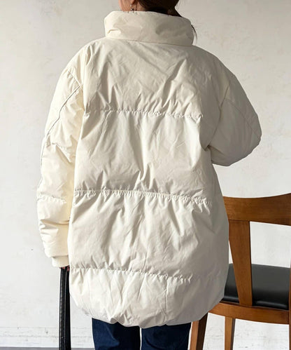 高領中款羽絨服