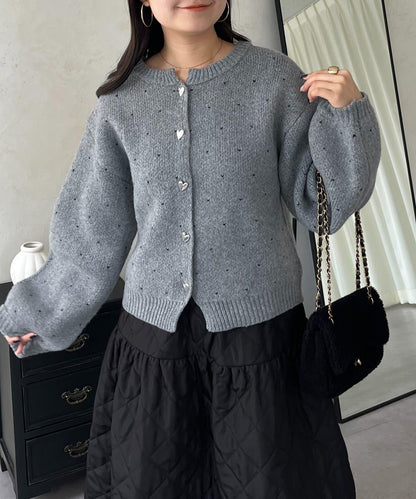 愛心紐扣迷你愛心開衫