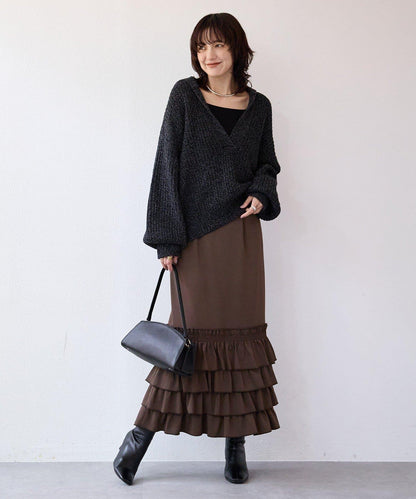 【顯身材◎】荷葉邊修身裙