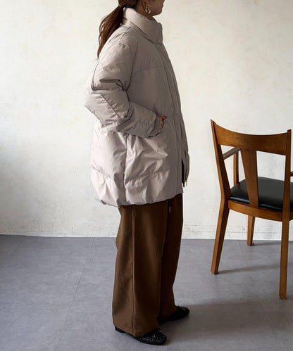 高領中款羽絨服