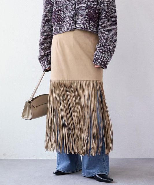 【à Nice (ア ・ニース)】流蘇半身裙