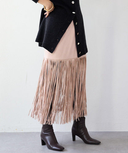 【à Nice (ア ・ニース)】流蘇半身裙
