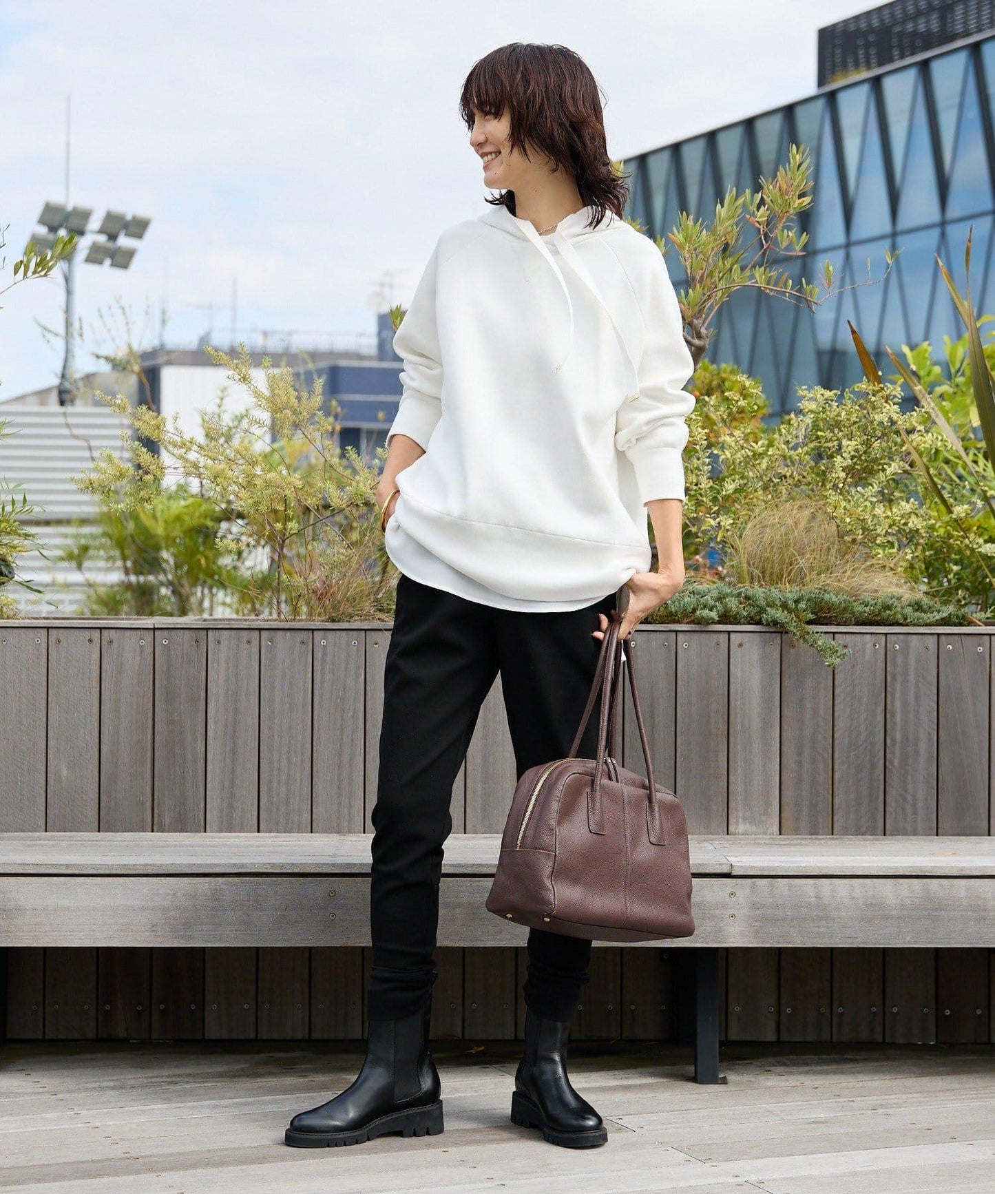 【長季節實用】衛衣風格連帽針織衫