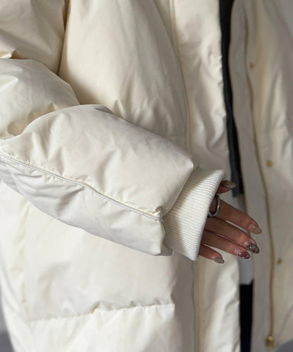 高領中款羽絨服