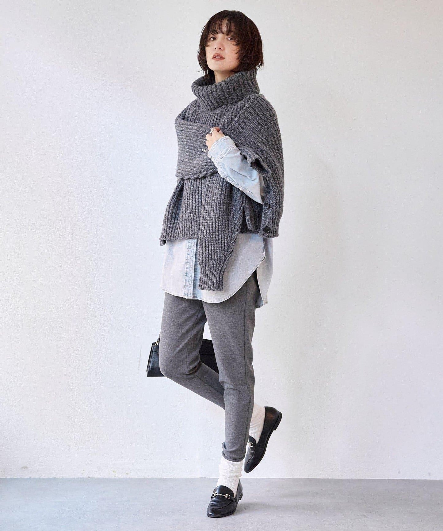 【MYSELFbyRD(マイセルフバイリヴドロワ)】針織長褲