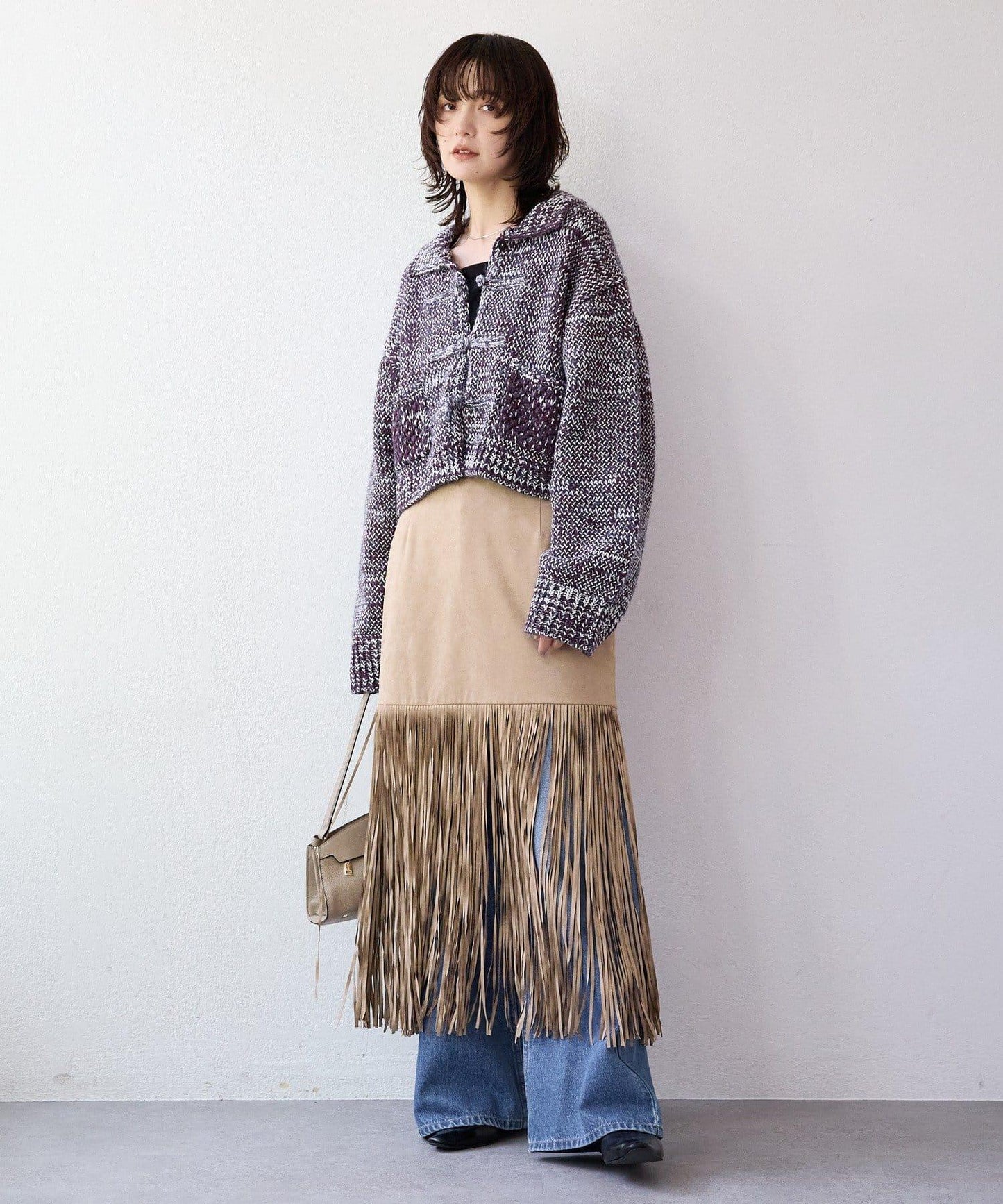 【à Nice (ア ・ニース)】流蘇半身裙