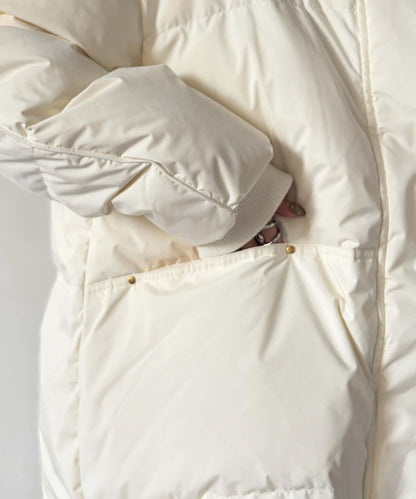 高領中款羽絨服