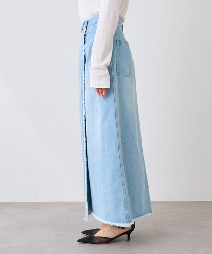 【MONN.:.(モン)】包裹式牛仔半身裙