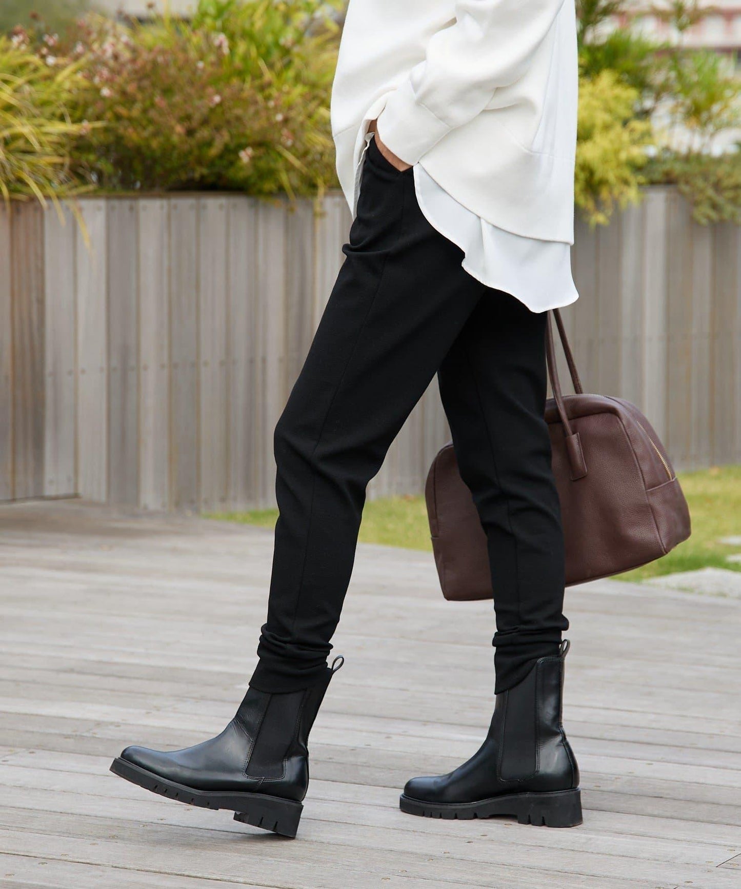 【MYSELFbyRD(マイセルフバイリヴドロワ)】針織長褲