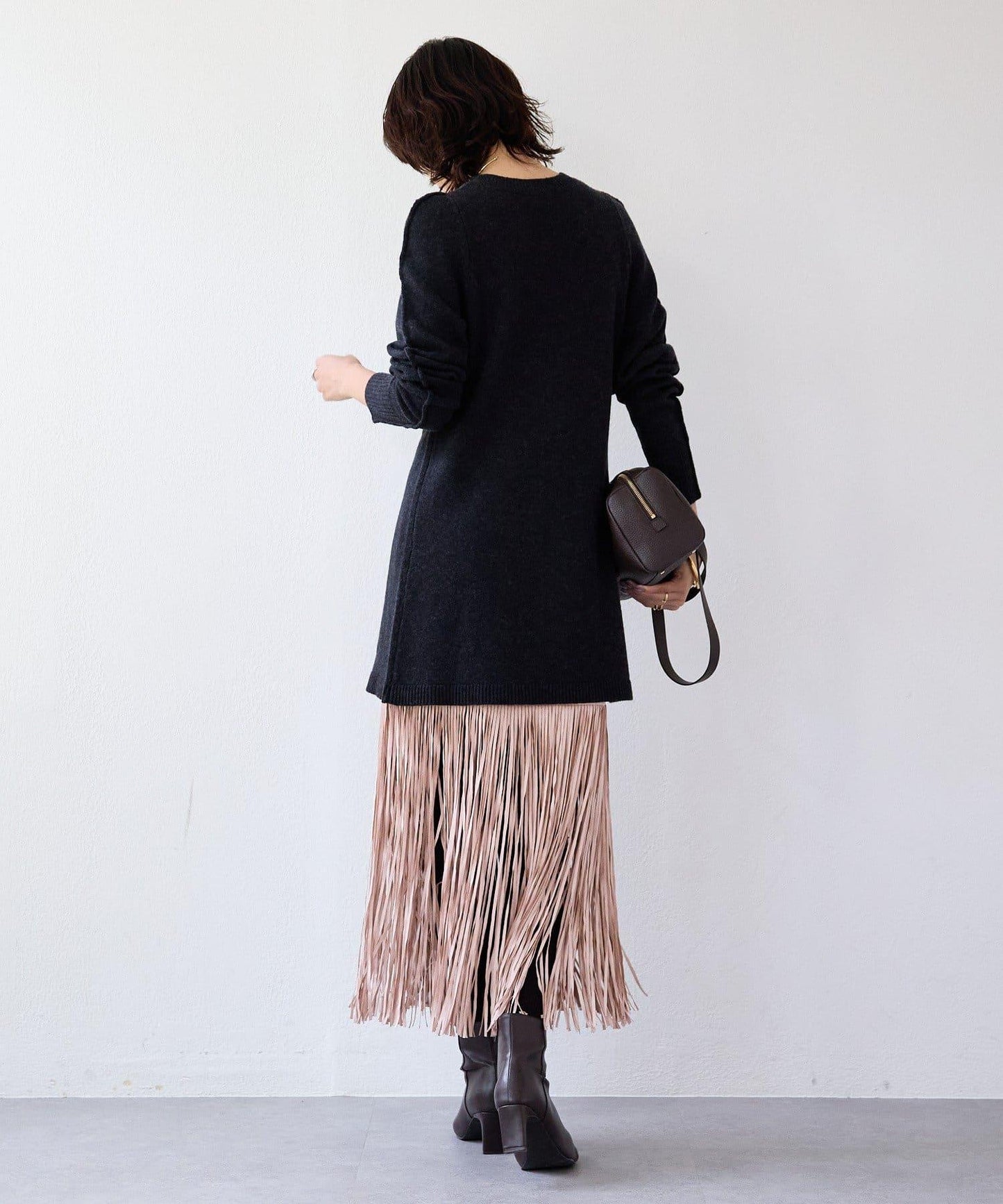 【à Nice (ア ・ニース)】開叉針織衫