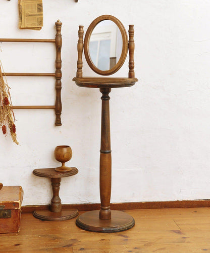 《カラー》復古橢圓形臺式化妝鏡