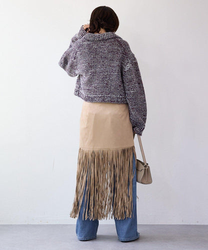 【à Nice (ア ・ニース)】流蘇半身裙