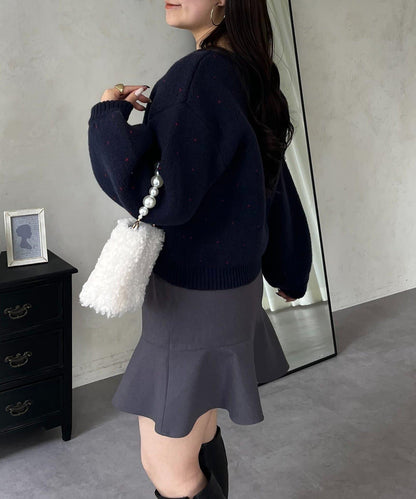 愛心紐扣迷你愛心開衫