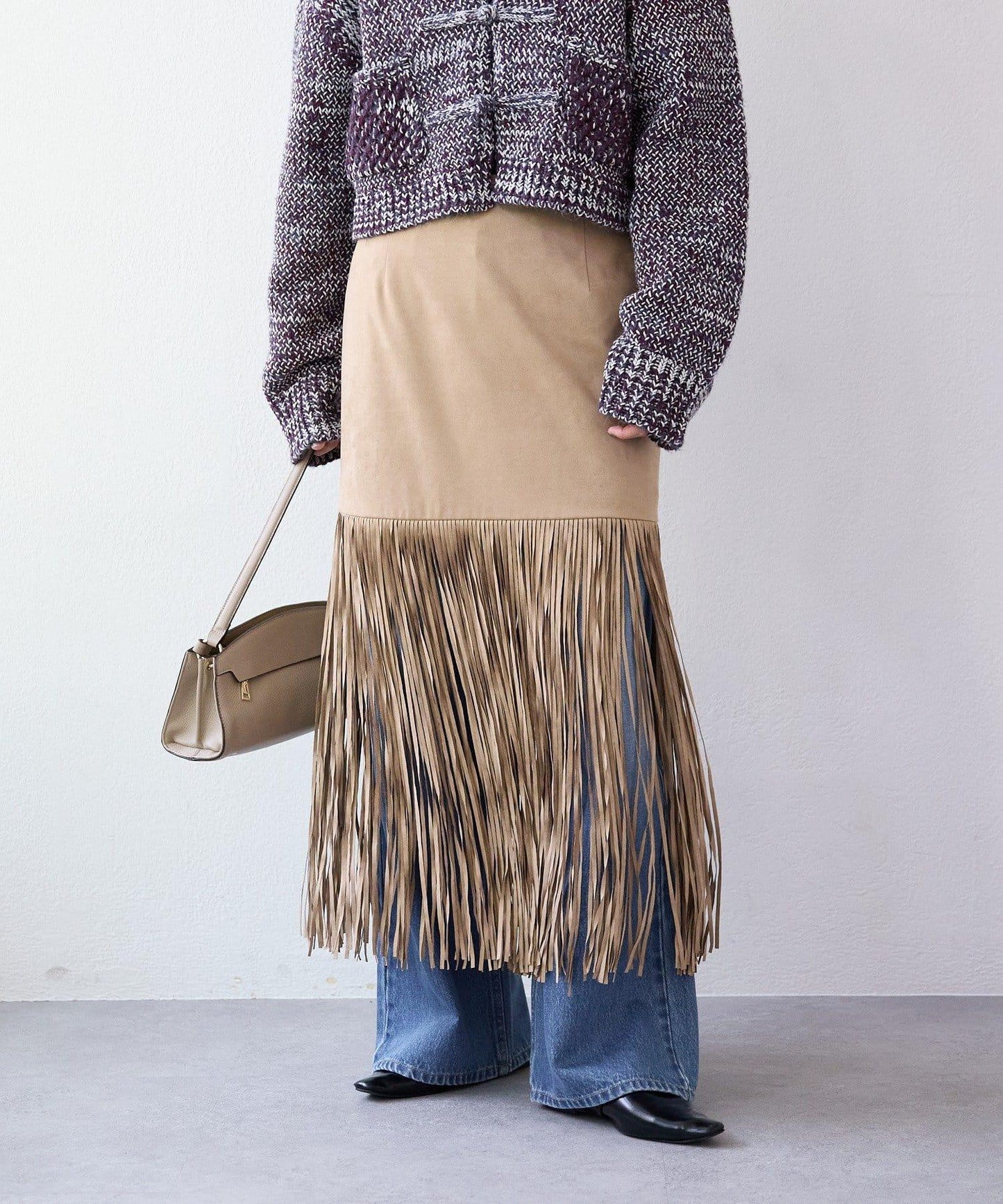 【à Nice (ア ・ニース)】流蘇半身裙