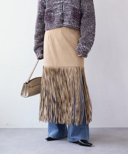 【à Nice (ア ・ニース)】流蘇半身裙
