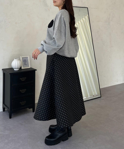 毛絨愛心圖案衛衣