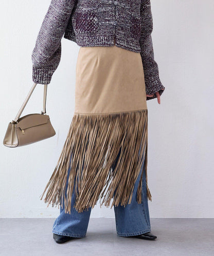 【à Nice (ア ・ニース)】流蘇半身裙