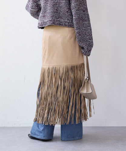 【à Nice (ア ・ニース)】流蘇半身裙