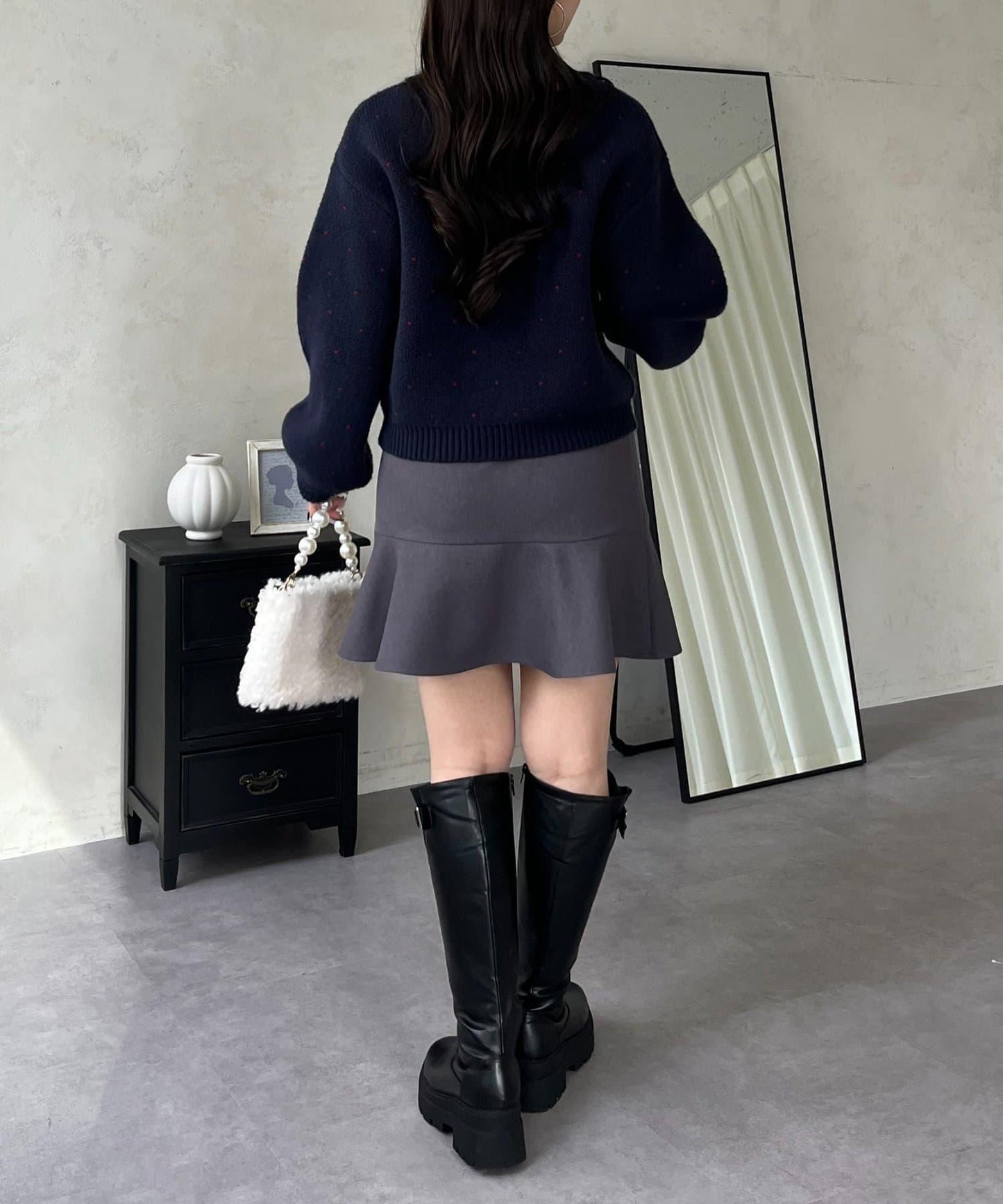 愛心紐扣迷你愛心開衫