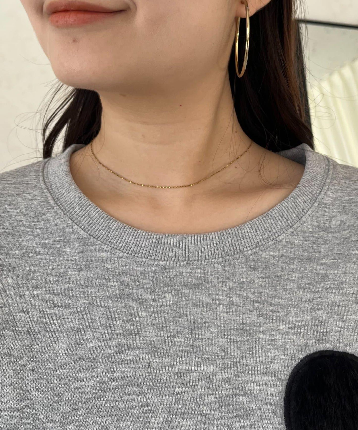 毛絨愛心圖案衛衣