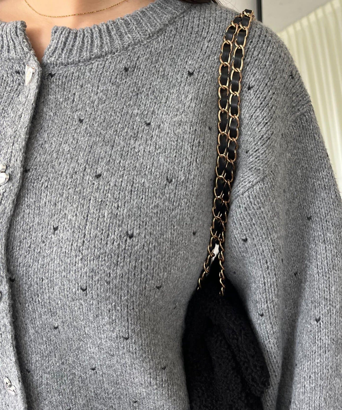 愛心紐扣迷你愛心開衫