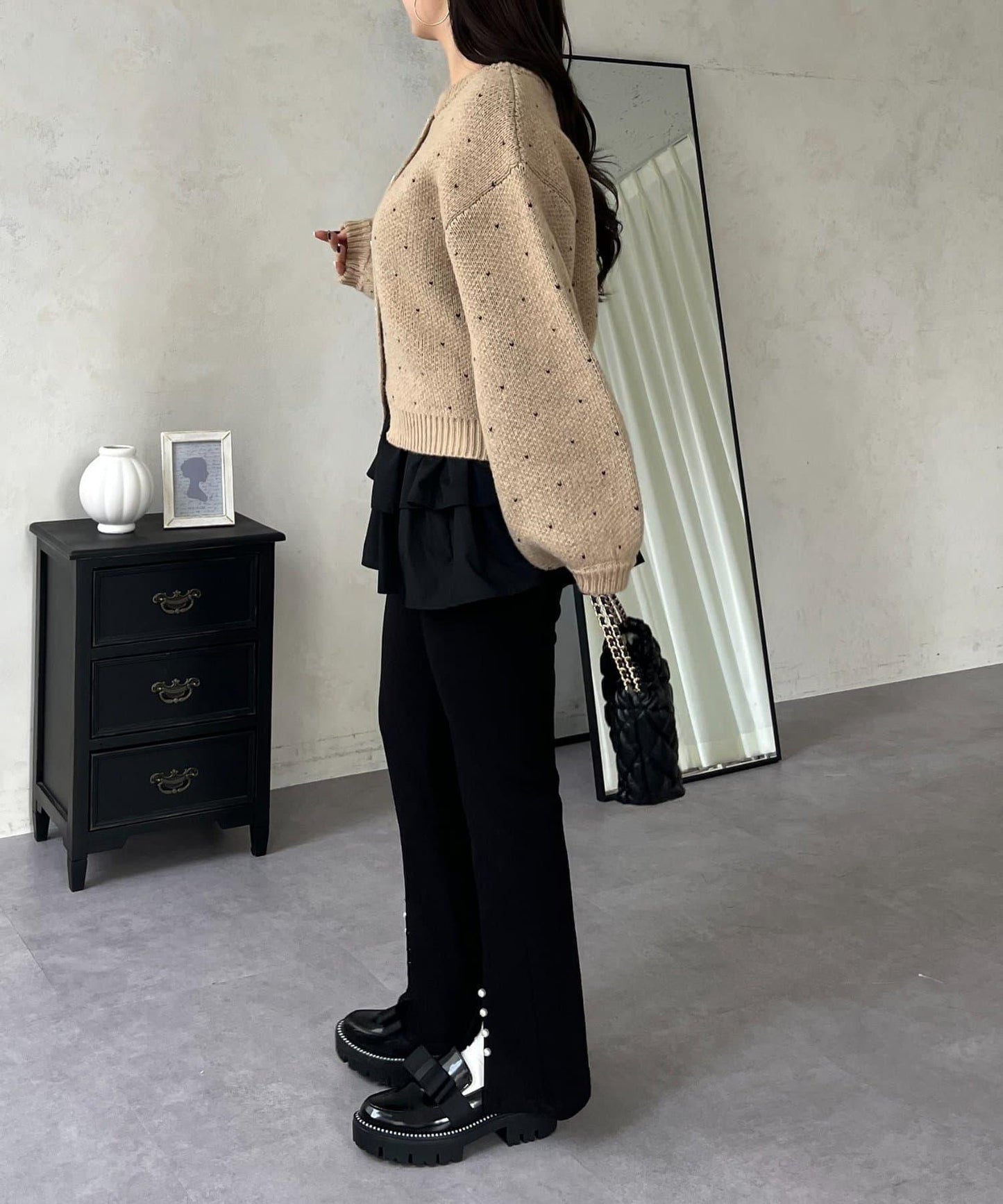 愛心紐扣迷你愛心開衫