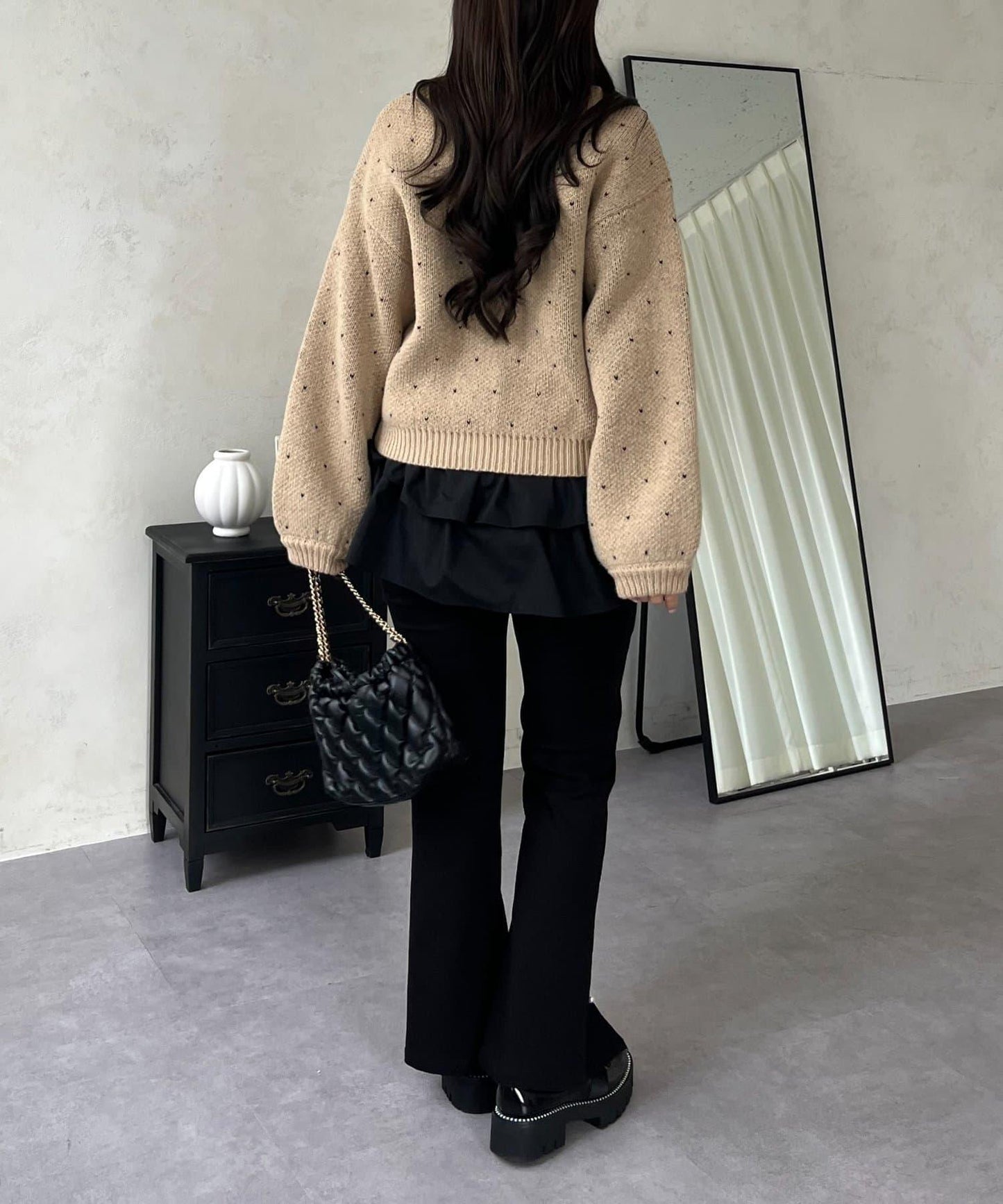 愛心紐扣迷你愛心開衫