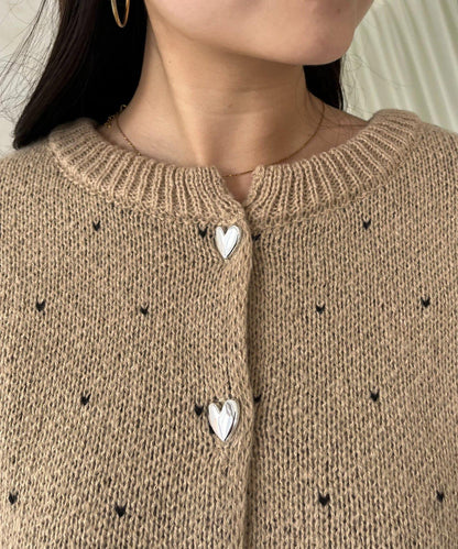 愛心紐扣迷你愛心開衫