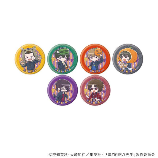 3年Z班銀八老師_徽章 06/萬聖節版 全套（共6種）（Graph Art插畫）【全套/6個裝】