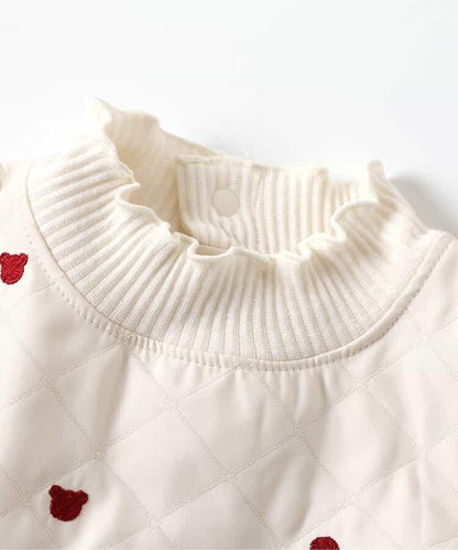 tiny bear 絎縫刺繡連衣裙