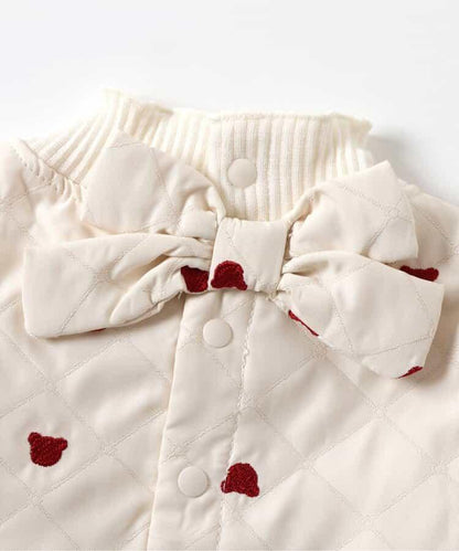 tiny bear 絎縫刺繡連衣裙